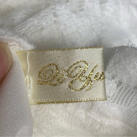 White Vintage Style Crochet Lace Midi Dress - Picture 6 of 8